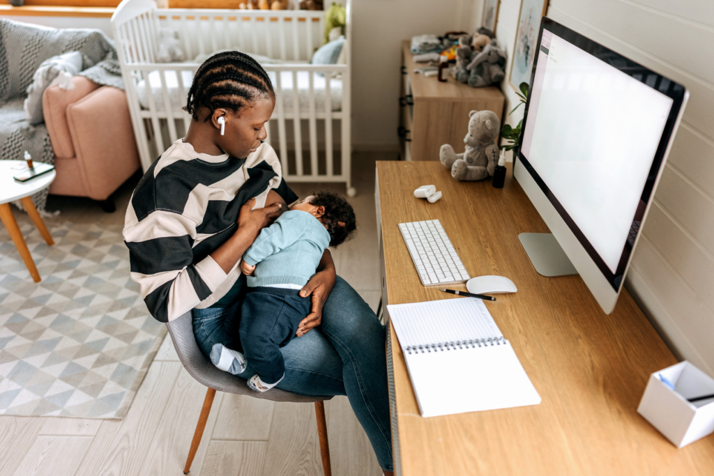 work from home and breastfeeding